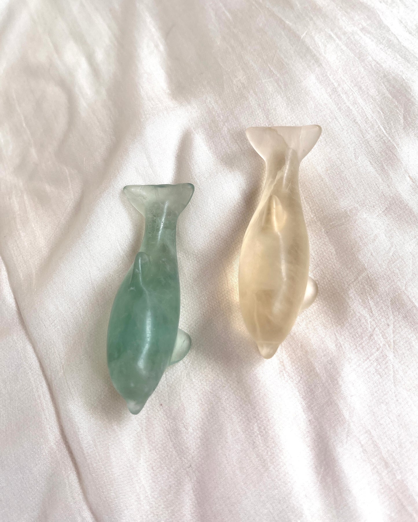 Fluorit Delfine Carving