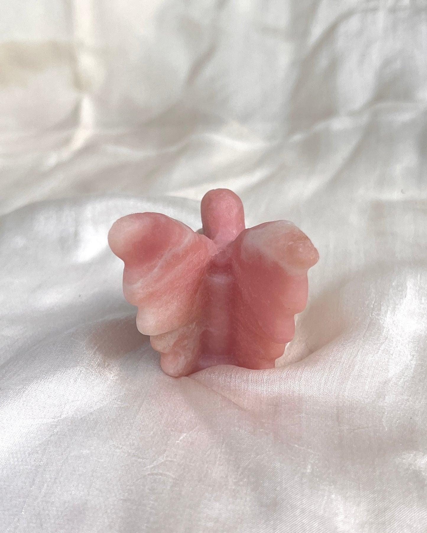 Pink Opal Fee Carving