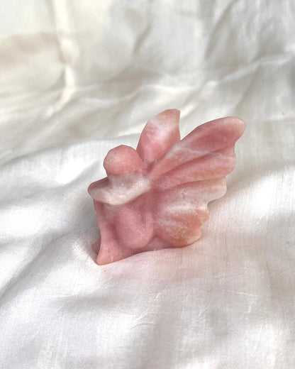 Pink Opal Fee Carving