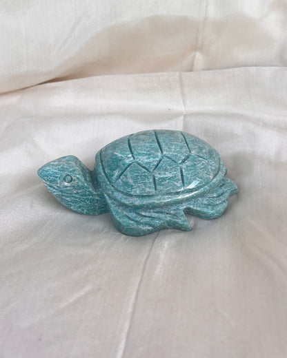 Amazonit Schildkröte Carving