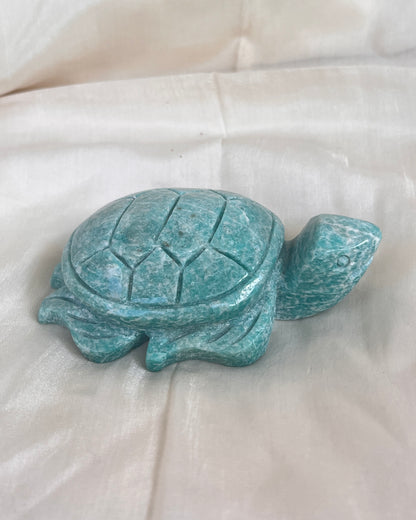 Amazonit Schildkröte Carving