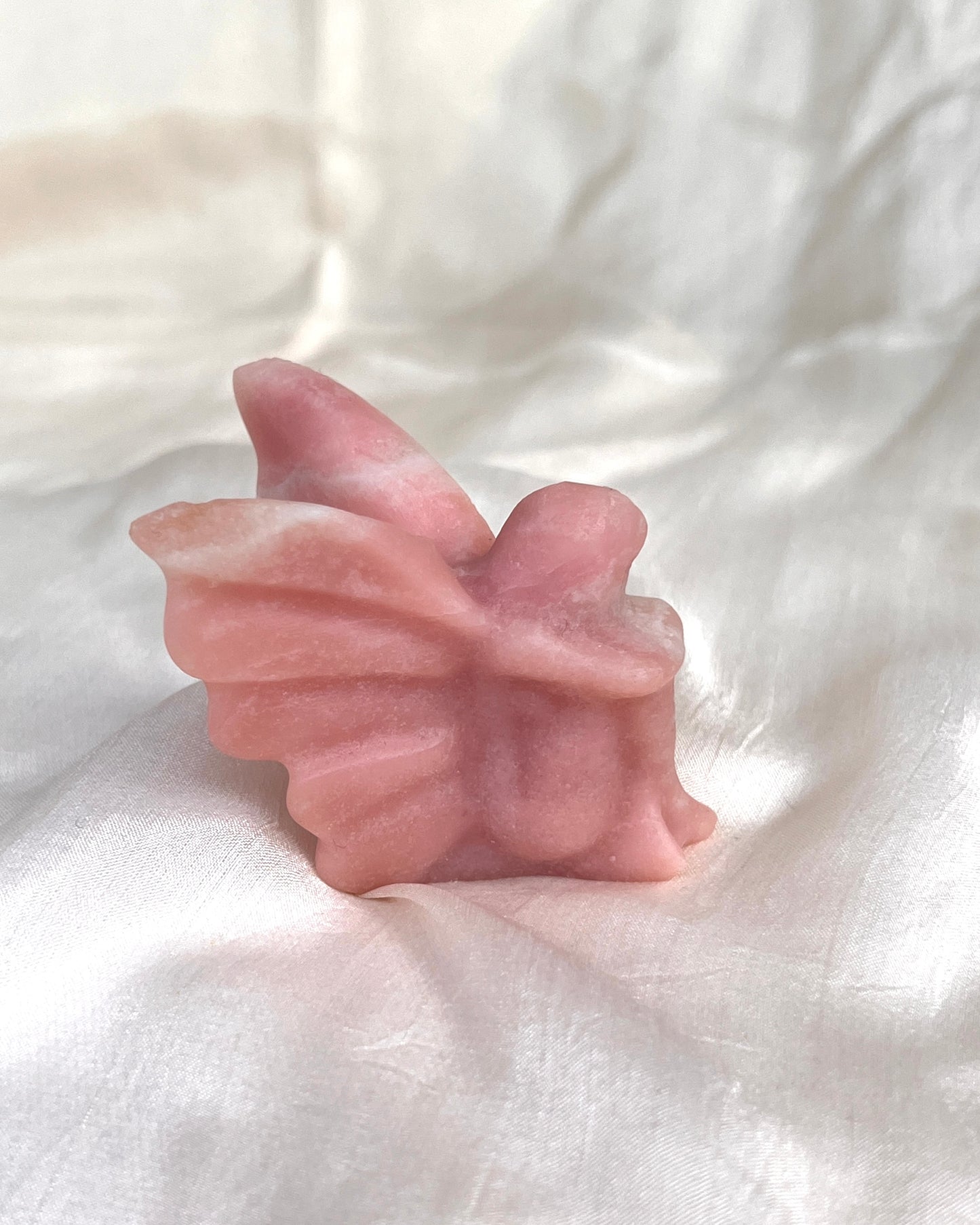 Pink Opal Fee Carving