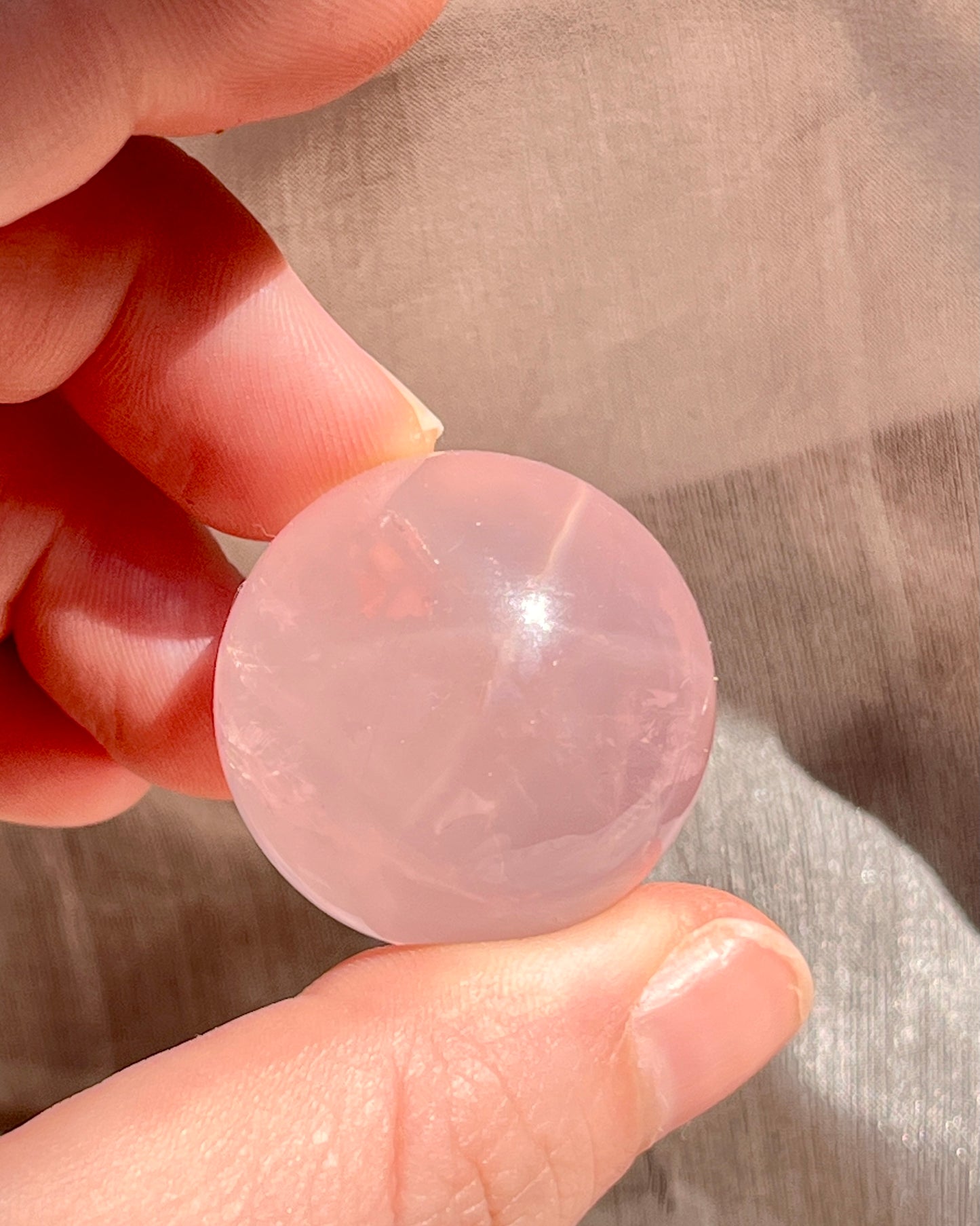 Rosenquarz Kugel Asterismus 2,5 cm