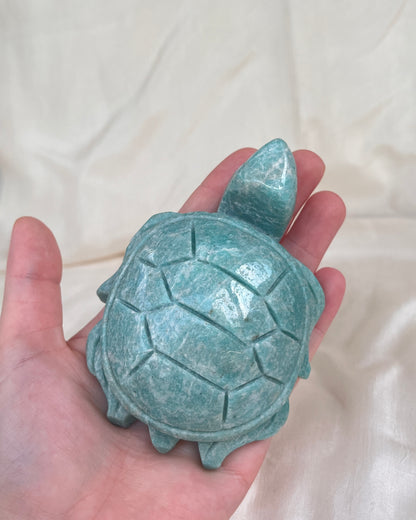 Amazonit Schildkröte Carving