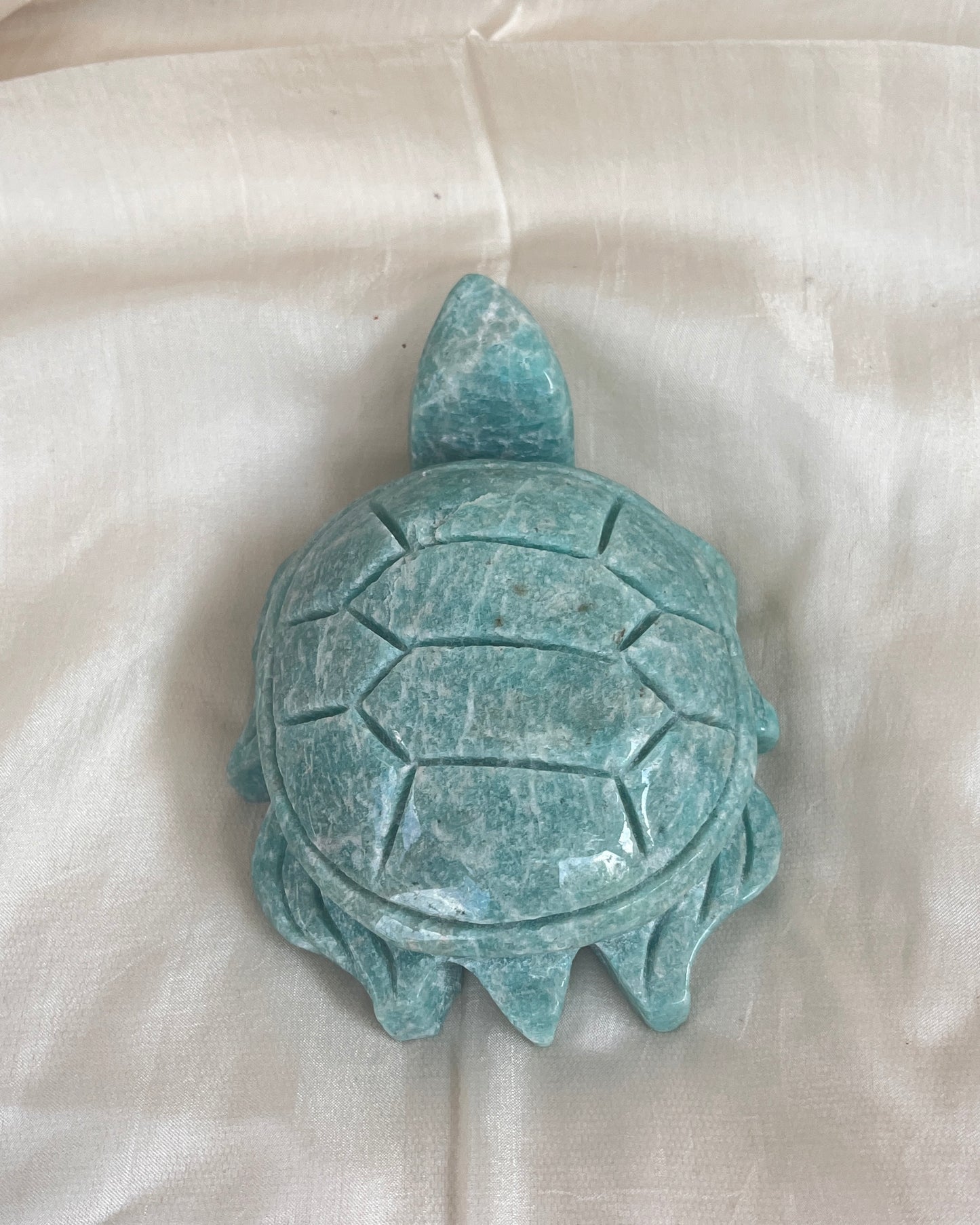 Amazonit Schildkröte Carving